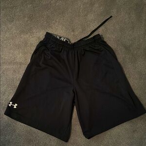 Under Armour Black Athletic Shorts with Adjustable Fit